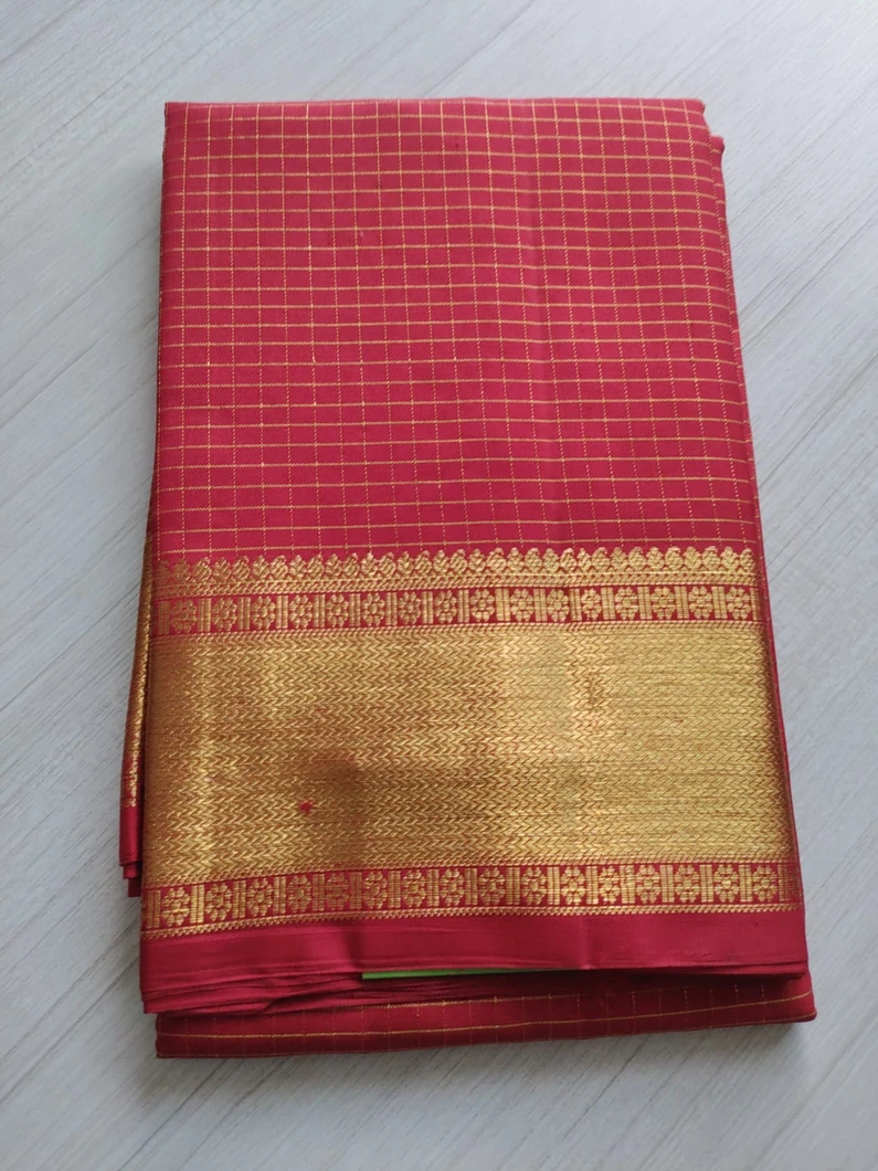 Red Kanjivaram Silk Dupatta T581269-image