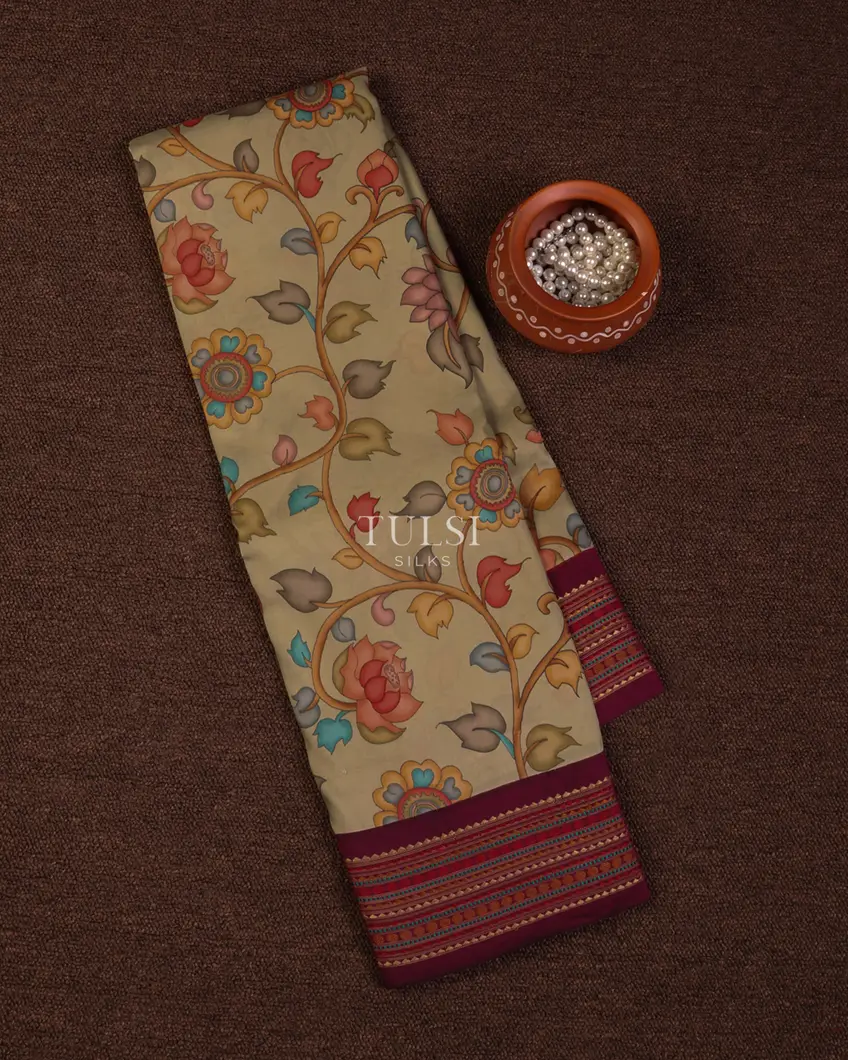 Grey Printed Soft Silk Saree T679893-image