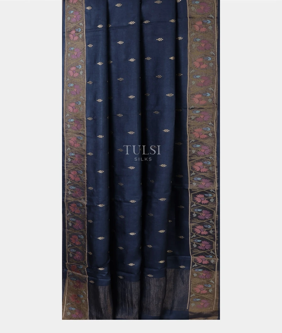 blue-tussar-embroidery-saree-t672571-t672571-b