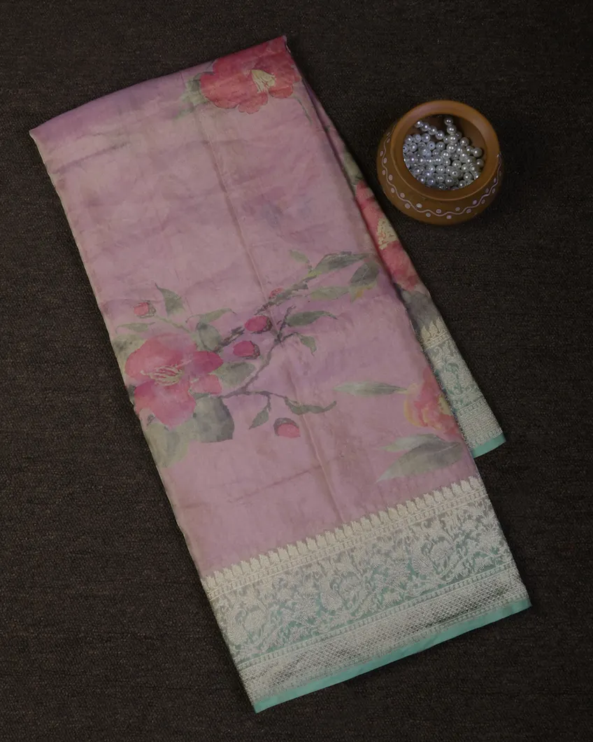Pink Tissue Banaras Kathan Silk Saree T679880-image