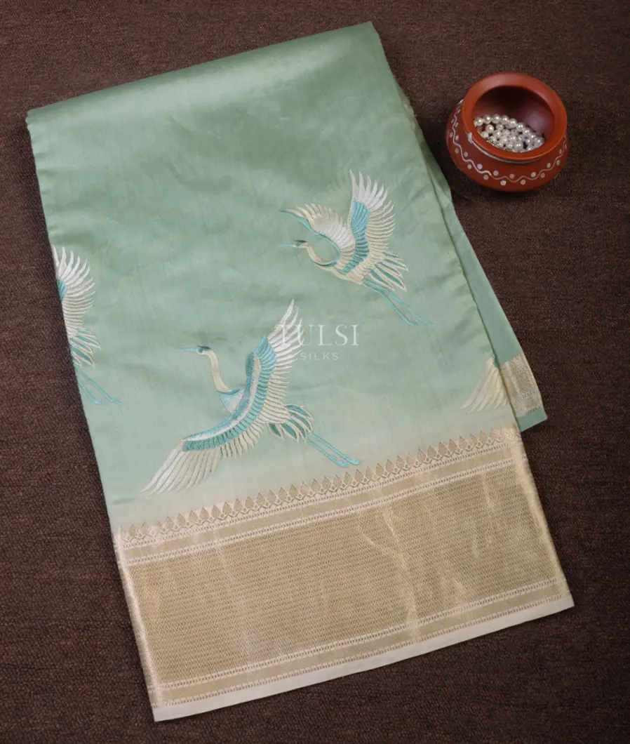 Light Blue Chaniya Silk Saree T671914-image