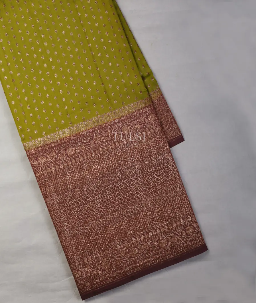 Green Banaras Silk Saree T680311-image