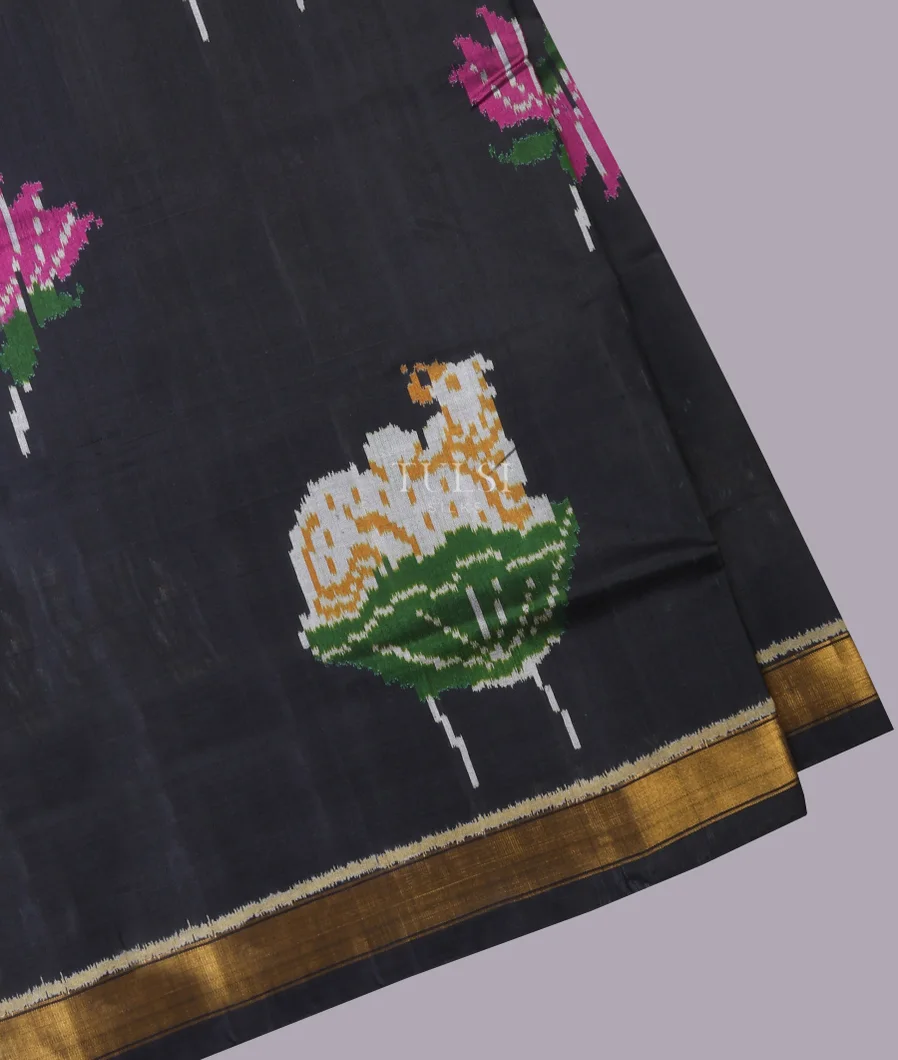 Black Patola Silk Saree T681358-image