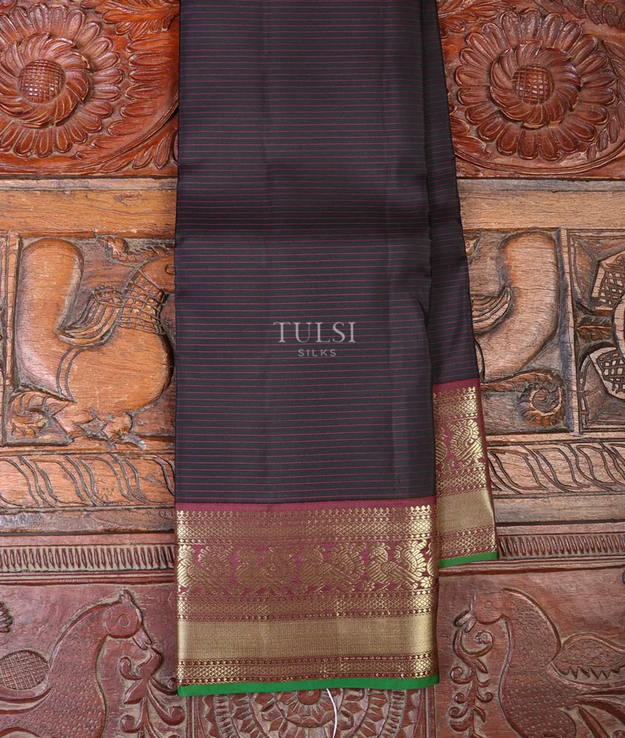 Black Soft Silk Saree T668336-image