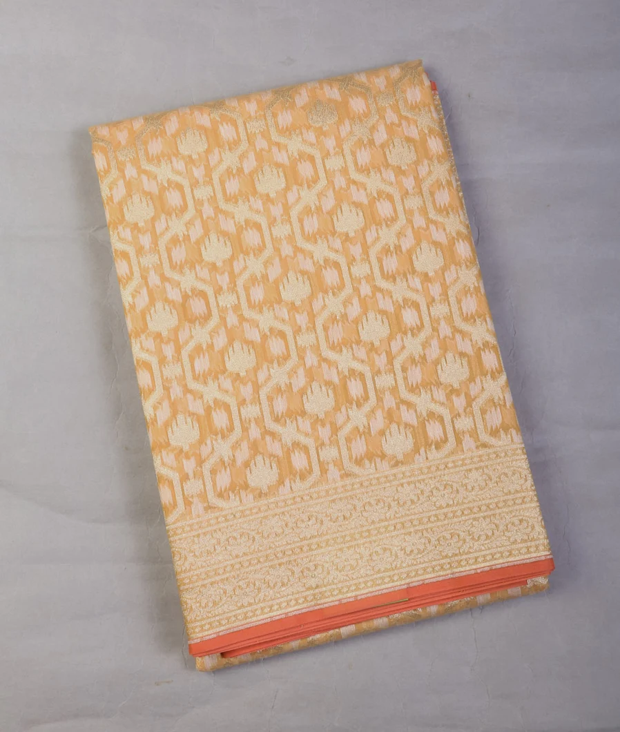 Yellow Banaras Cotton Saree T654516-image