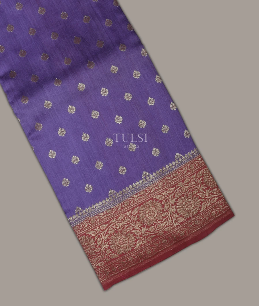 Violet Banaras Tussar Saree T630258-1-image