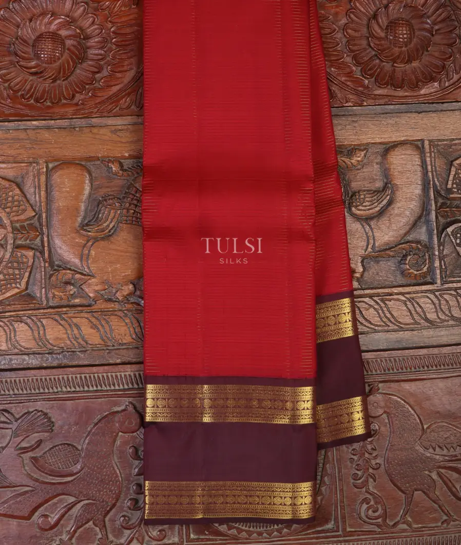 Red Kanjivaram Silk Saree T680625-image