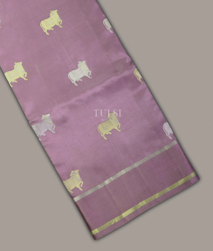 Lavender Banaras Silk Saree T678127-1-image