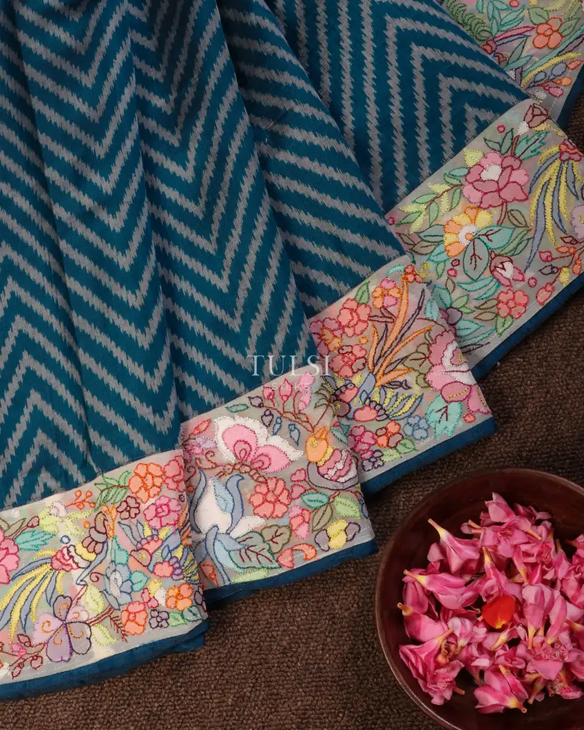 peacock-blue-patola-silk-saree-with-embroidery-border-and-pallu-t648275-t648275-b