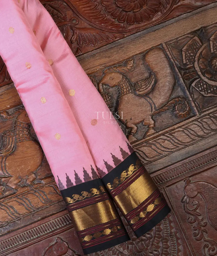 Pink Gadwal Silk Saree T675641-image