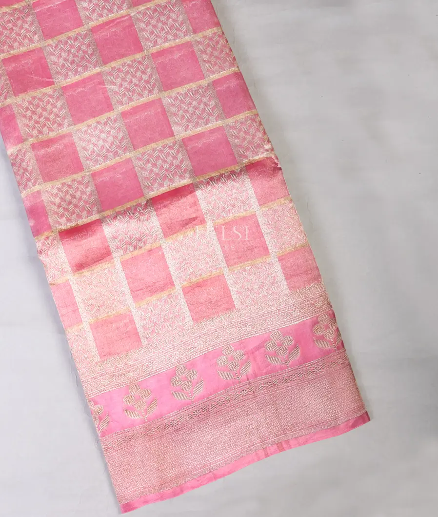 Pink Banaras Tissue Organza Saree T665184-image