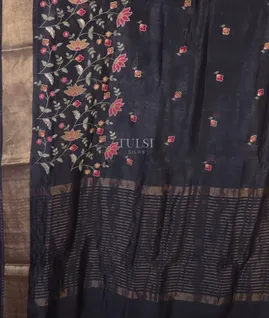 dark-blue-linen-embroidery-saree-t672432-t672432-d