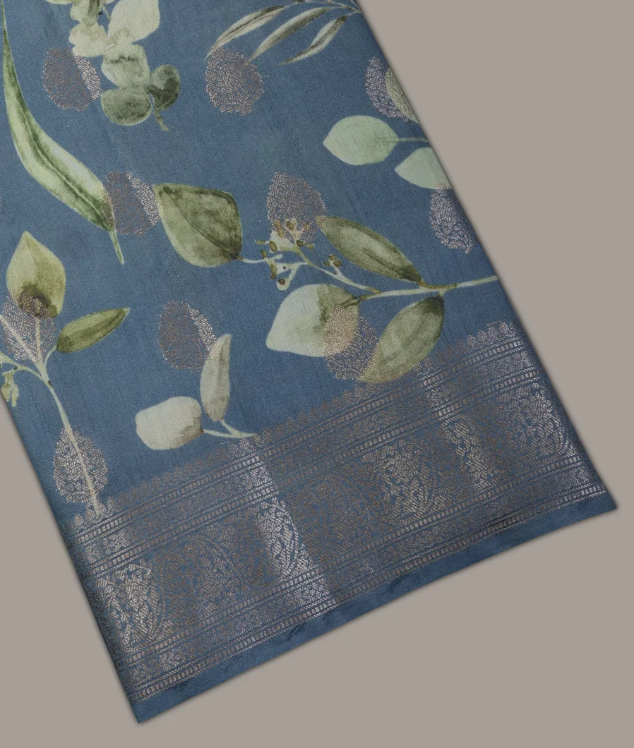 Blue Chaniya Silk Saree T679849-image