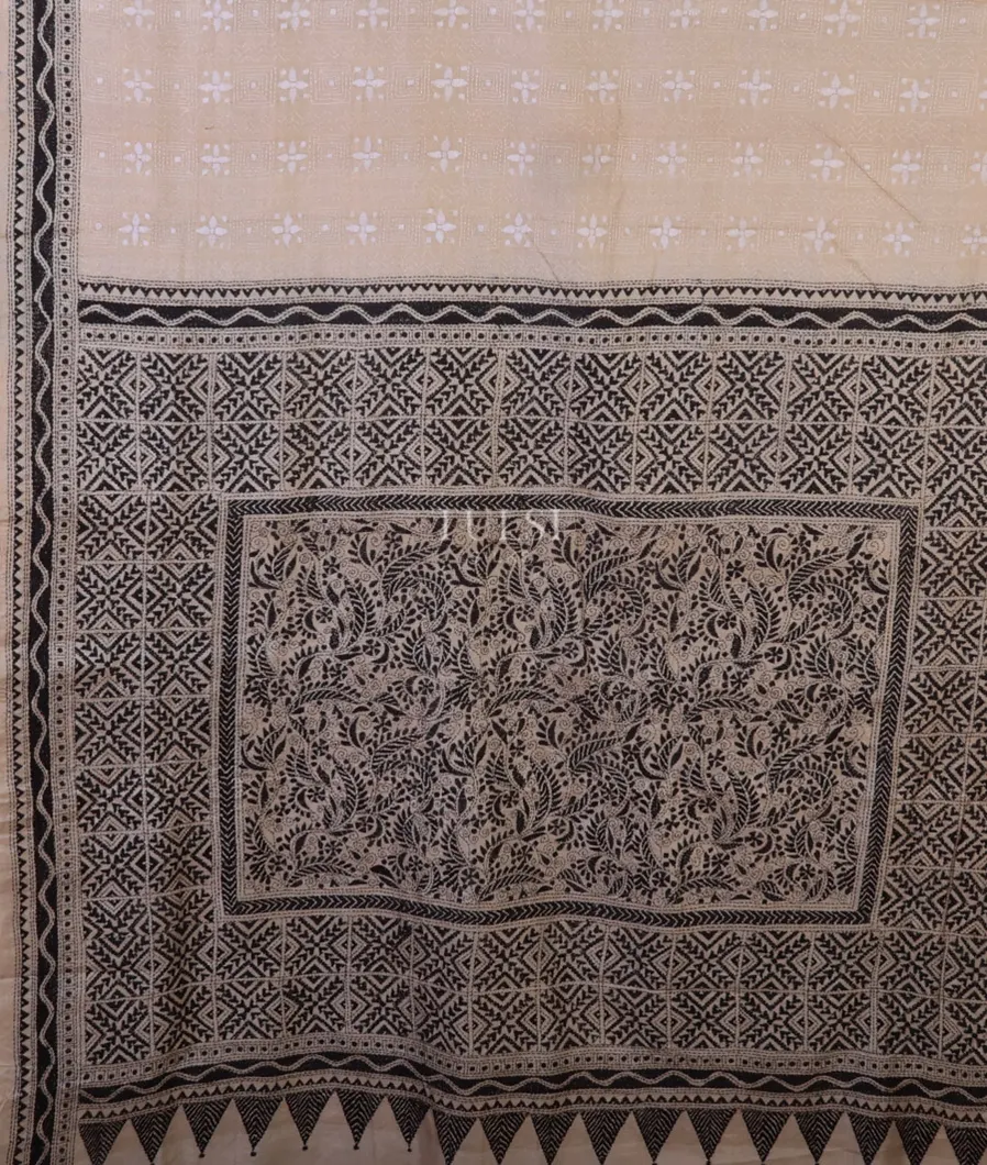 beige-tussar-kantha-work-saree-t609462-t609462-d