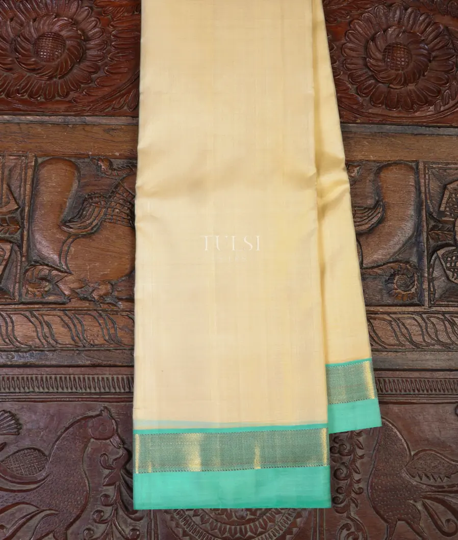 Cream Kanjivaram Silk Saree T661778-image