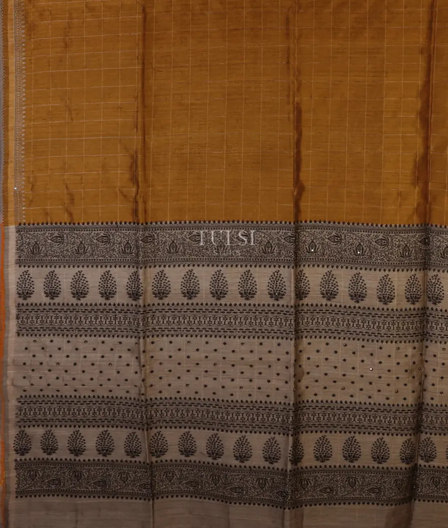 yellow-tussar-embroidery-saree-t678066-t678066-d