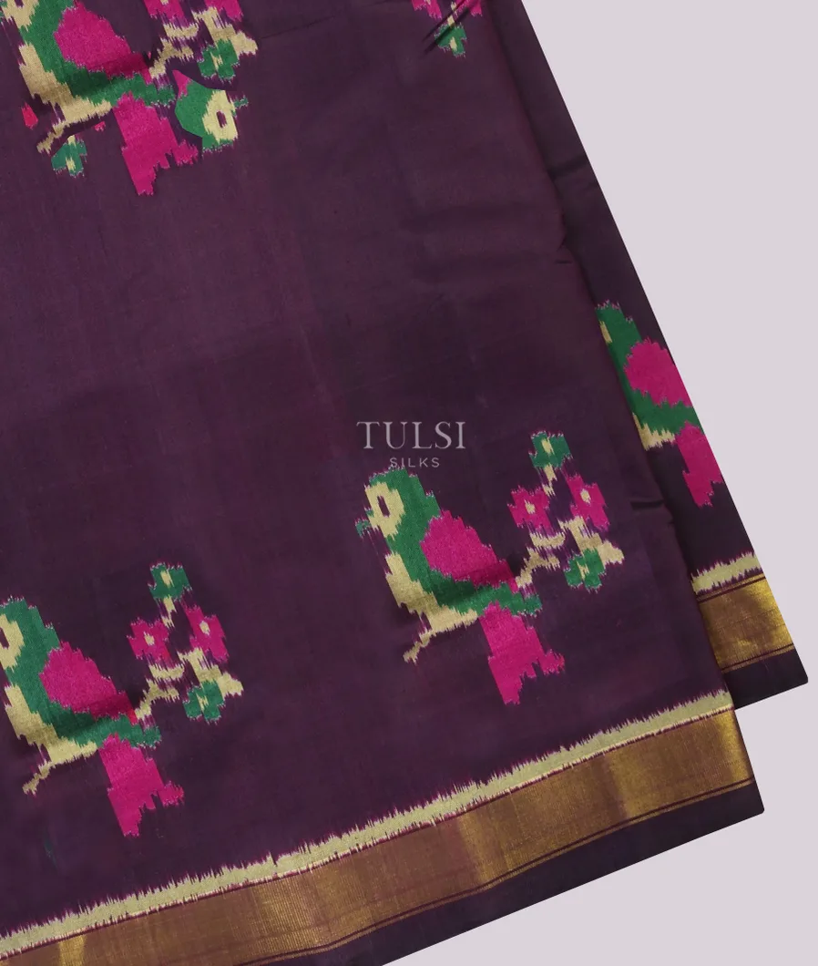 Purple Patola Silk Saree T681998-image