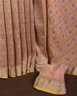 peach-crepe-silk-with-bandhani-blouse-and-pallu-t652750-t652750-e