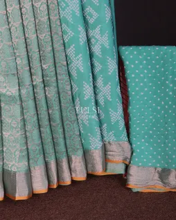 greenish-blue-crepe-silk-with-bandhani-blouse-and-pallu-t632394-t632394-e