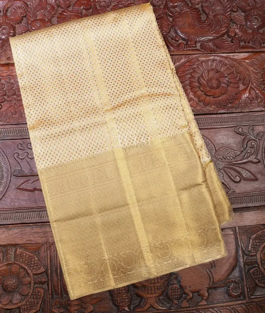Silver And Gold Tissue Kanjivaram Silk Saree T683193-image