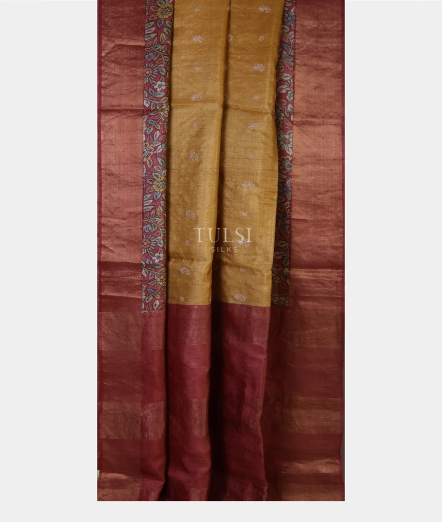 mustard-yellow-tussar-embroidery-saree-t674658-t674658-b