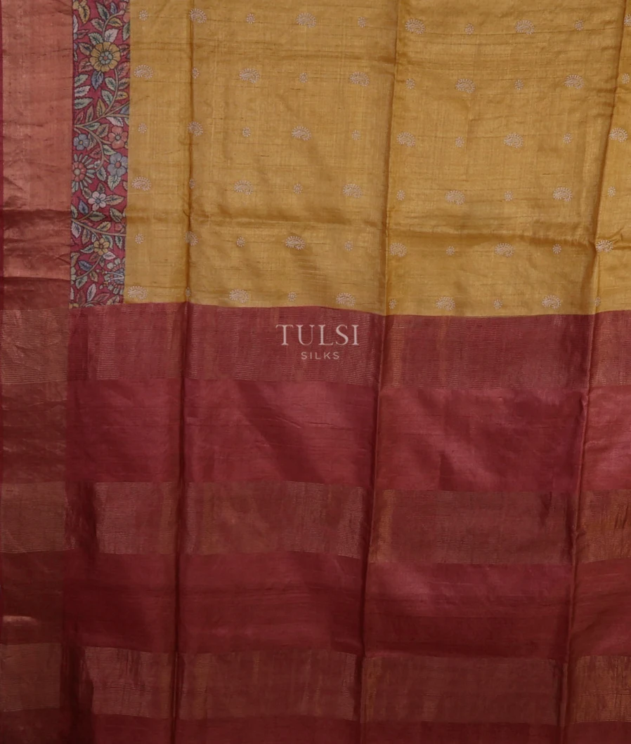 mustard-yellow-tussar-embroidery-saree-t674658-t674658-d
