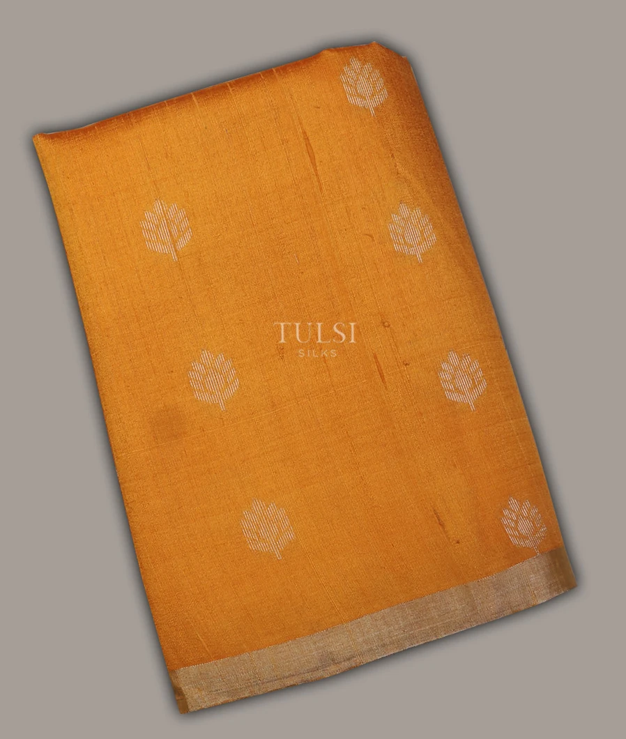 Yellow Woven Raw Silk Saree T683073-image