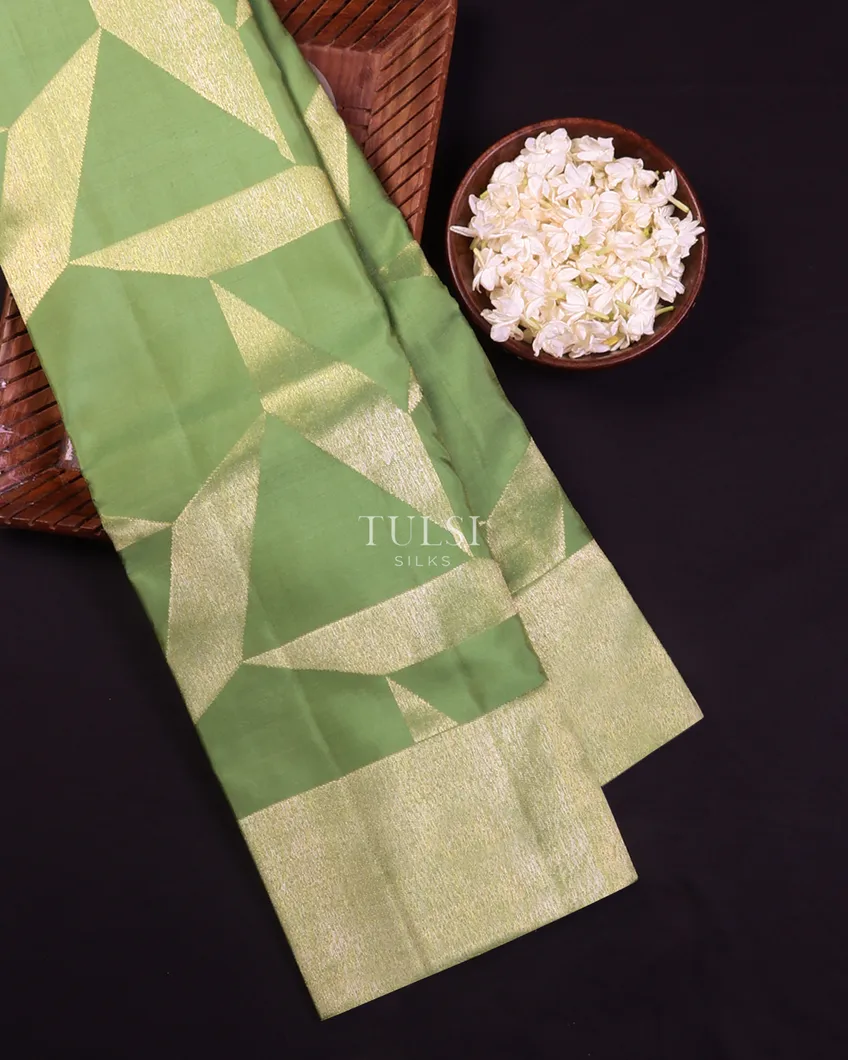Green Kanjivaram Silk Saree T660124-1-image