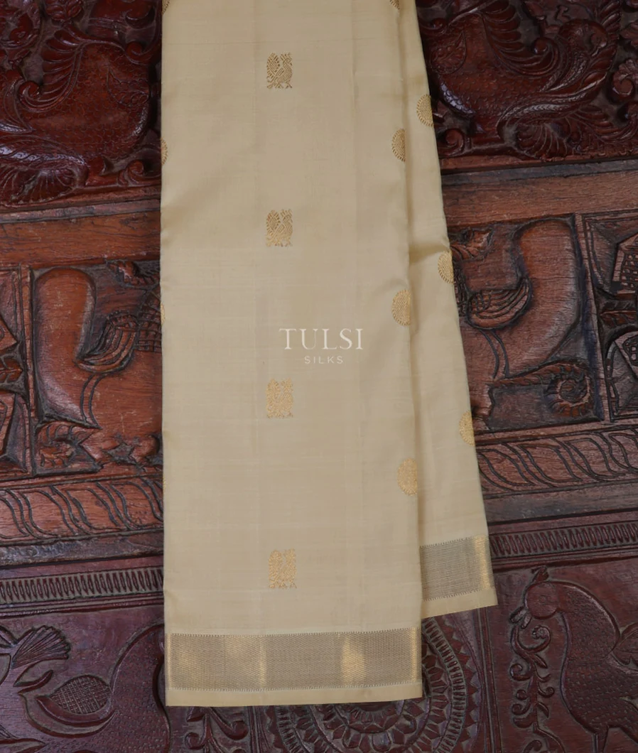 Beige Kanjivaram Silk Saree T671047-image