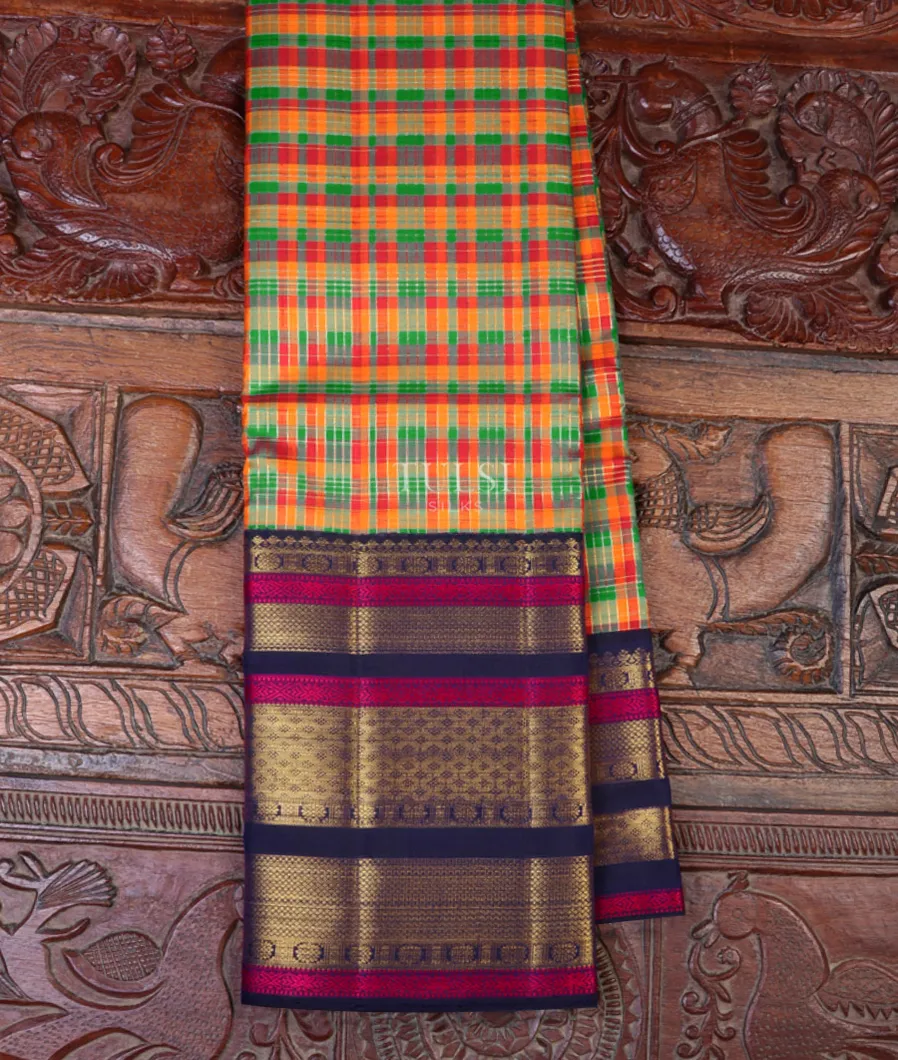 Multicolour Kanjivaram Silk Saree T461833-image