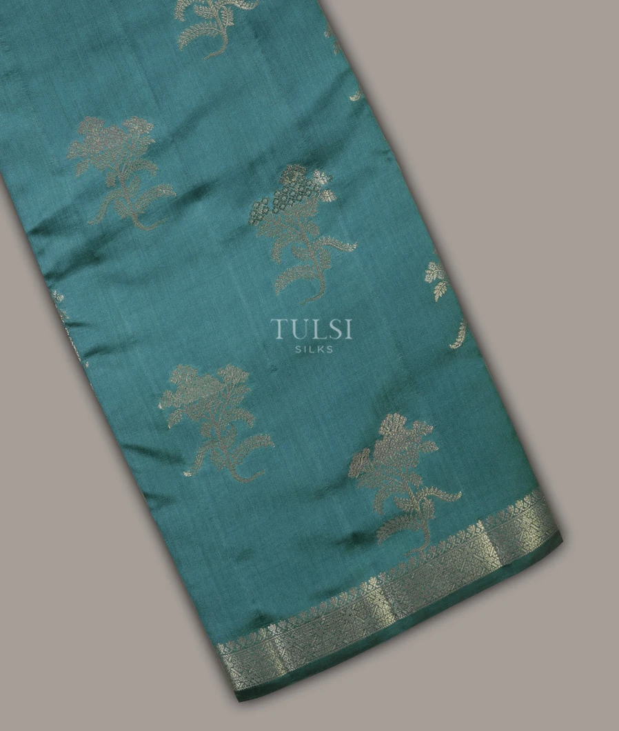 Blue Chaniya Silk Saree T685745-image