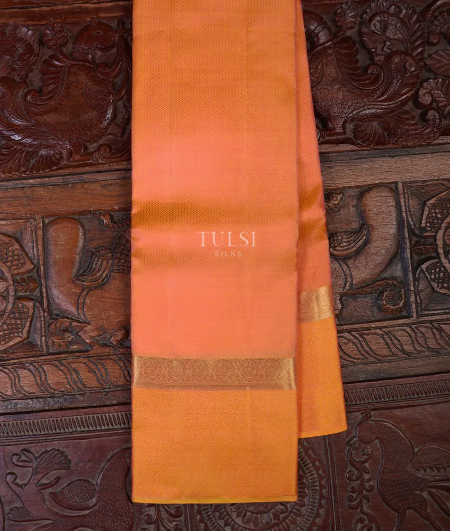 Peach Soft Silk Saree T661337-image