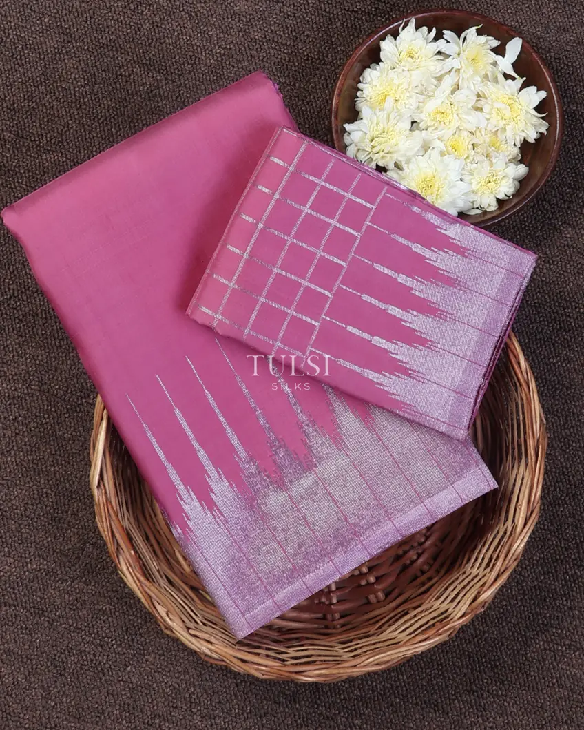 Pink Kanjivaram Silk Saree T658992-image