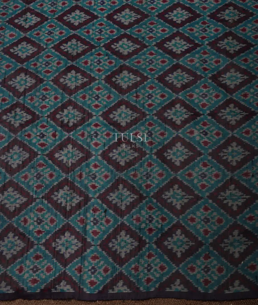 midnight-blue-ikat-blouse-with-raw-silk-finish-t681755-t681755-b