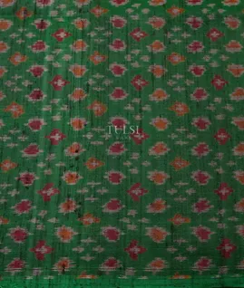 bottle-green-ikat-blouse-with-raw-silk-finish-t681758-t681758-b