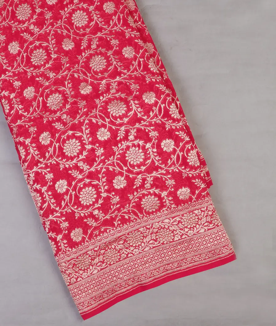 Pink Georgette Silk Saree T654533-image