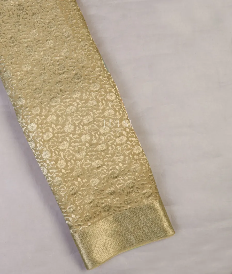Beige Mysore Crepe Silk Saree T682859-image