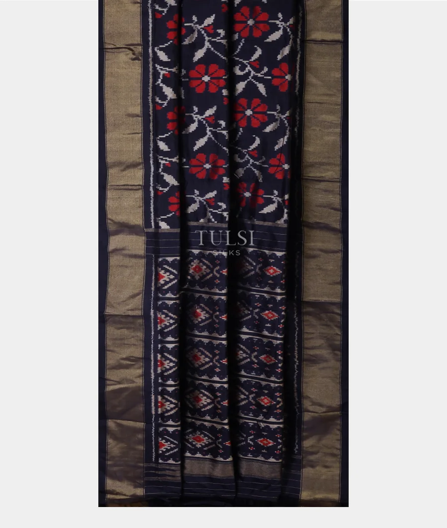 midnight-blue-ikat-silk-saree-t675585-t675585-b