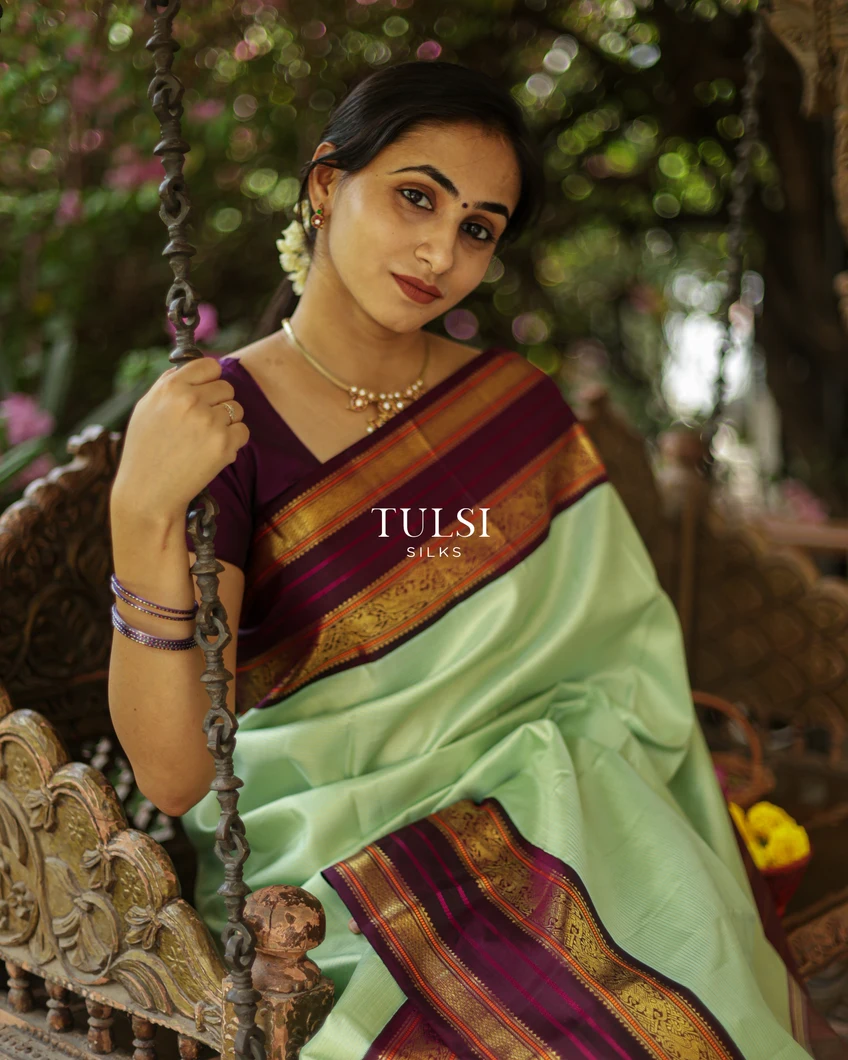 Green Kanjivaram Silk Saree T674020-image