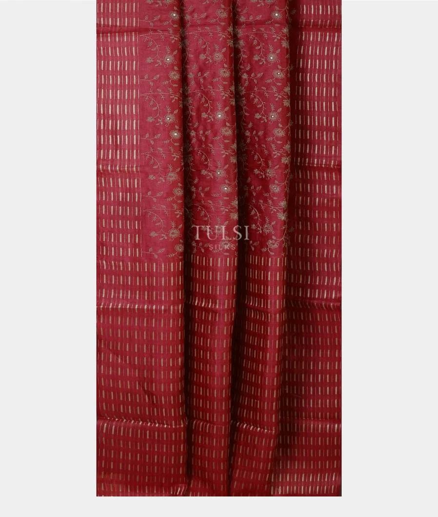 red-tussar-embroidery-saree-t549062-t549062-b