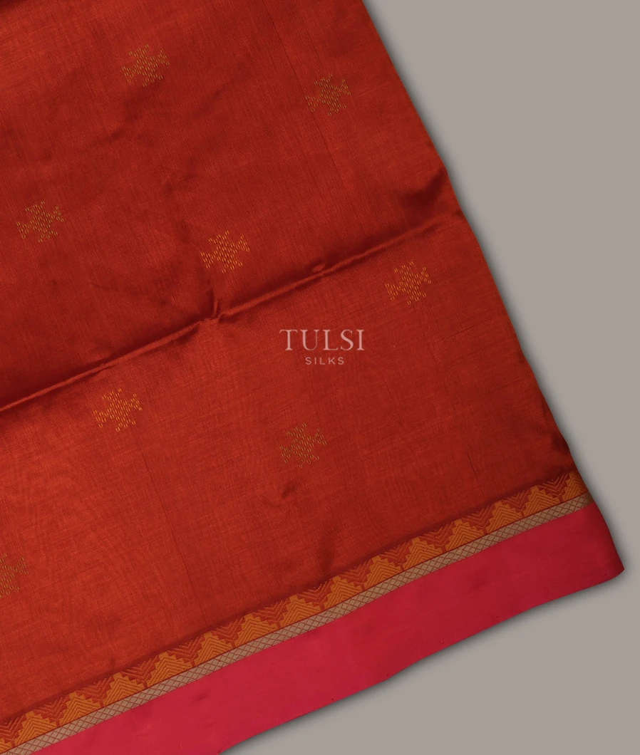 Red Silk Cotton Saree T682762-image