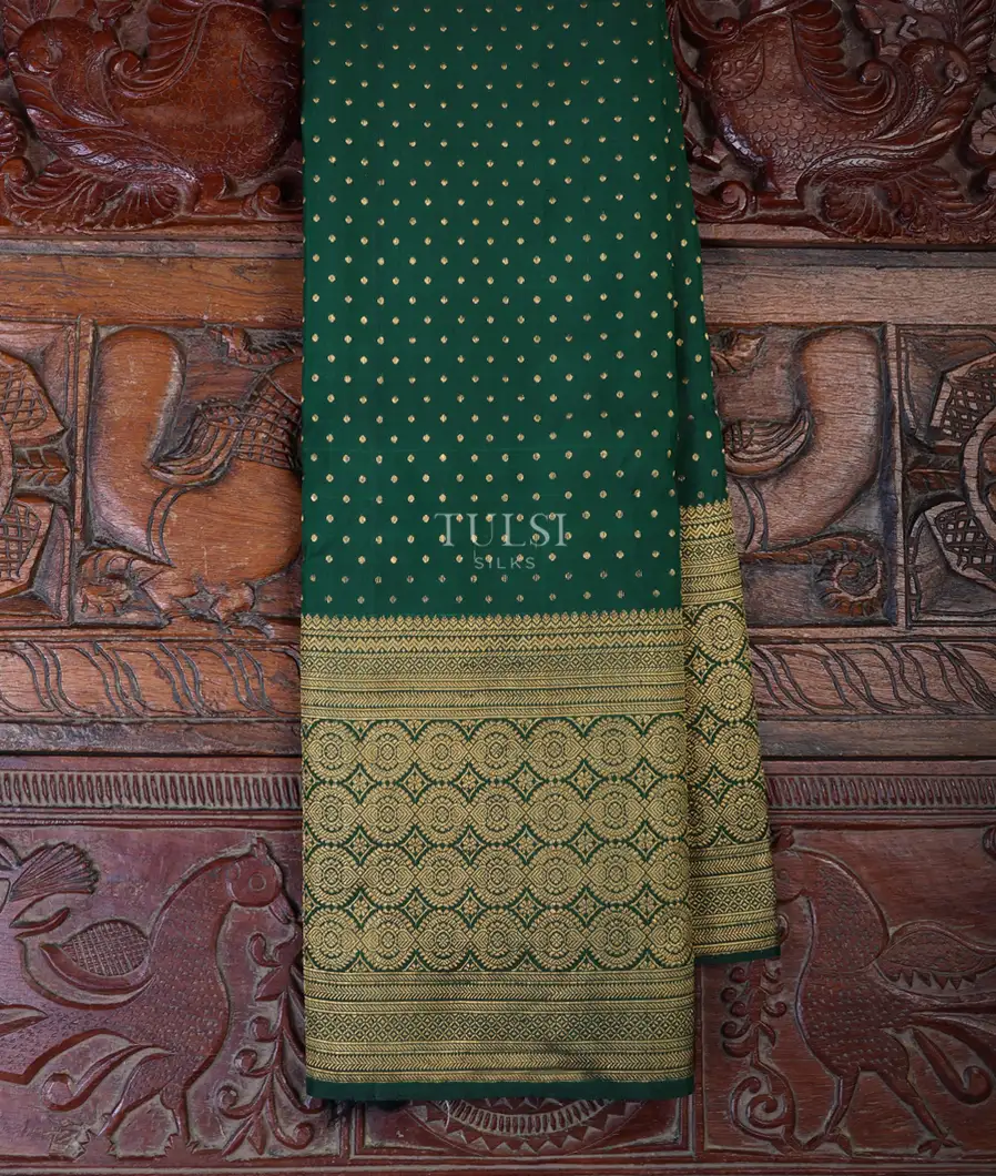 Bottle Green Kanjivaram Silk Saree T683590-image