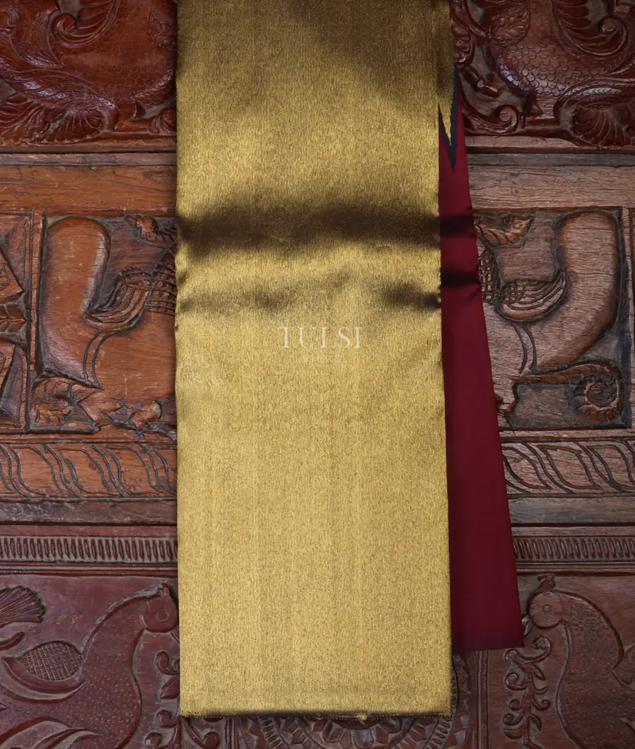 Maroon Kanjivaram Silk Saree T670959-image
