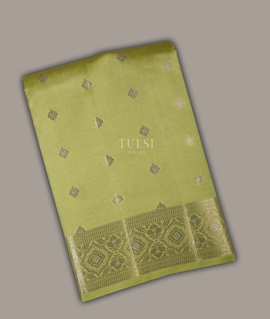 Green Chaniya Silk Saree T689480-image
