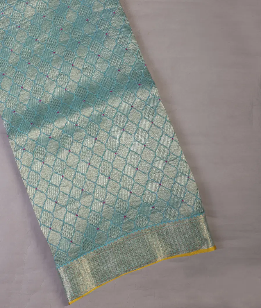 Blue Mysore Crepe Silk Saree T689157-image