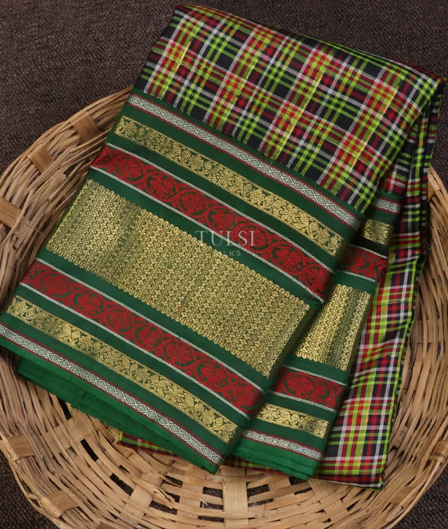 Multicolour Kanjivaram Silk Saree T523145-image