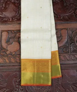 Off - White Kanjivaram Silk Saree T629131-image
