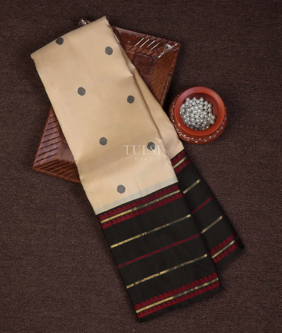 Beige Kanjivaram Silk Saree T599353-image
