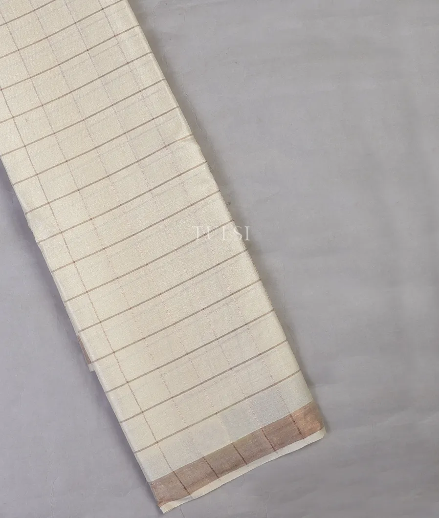 Beige Woven Tussar Saree T691940-image