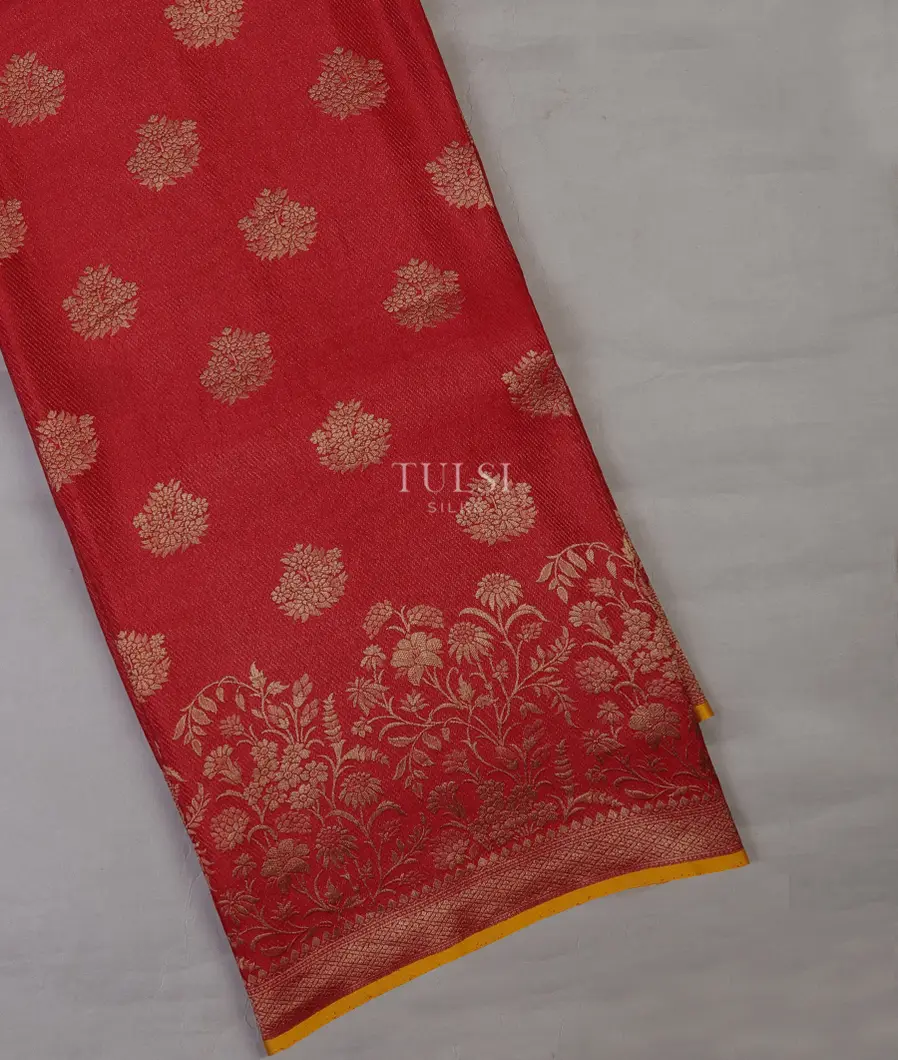 Red Mysore Crepe Silk Saree T683564-image